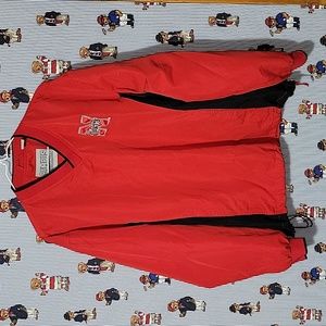 Vintage Campus Specialties Nebraska Huskers Pullover Red Windbreaker Jacket Med